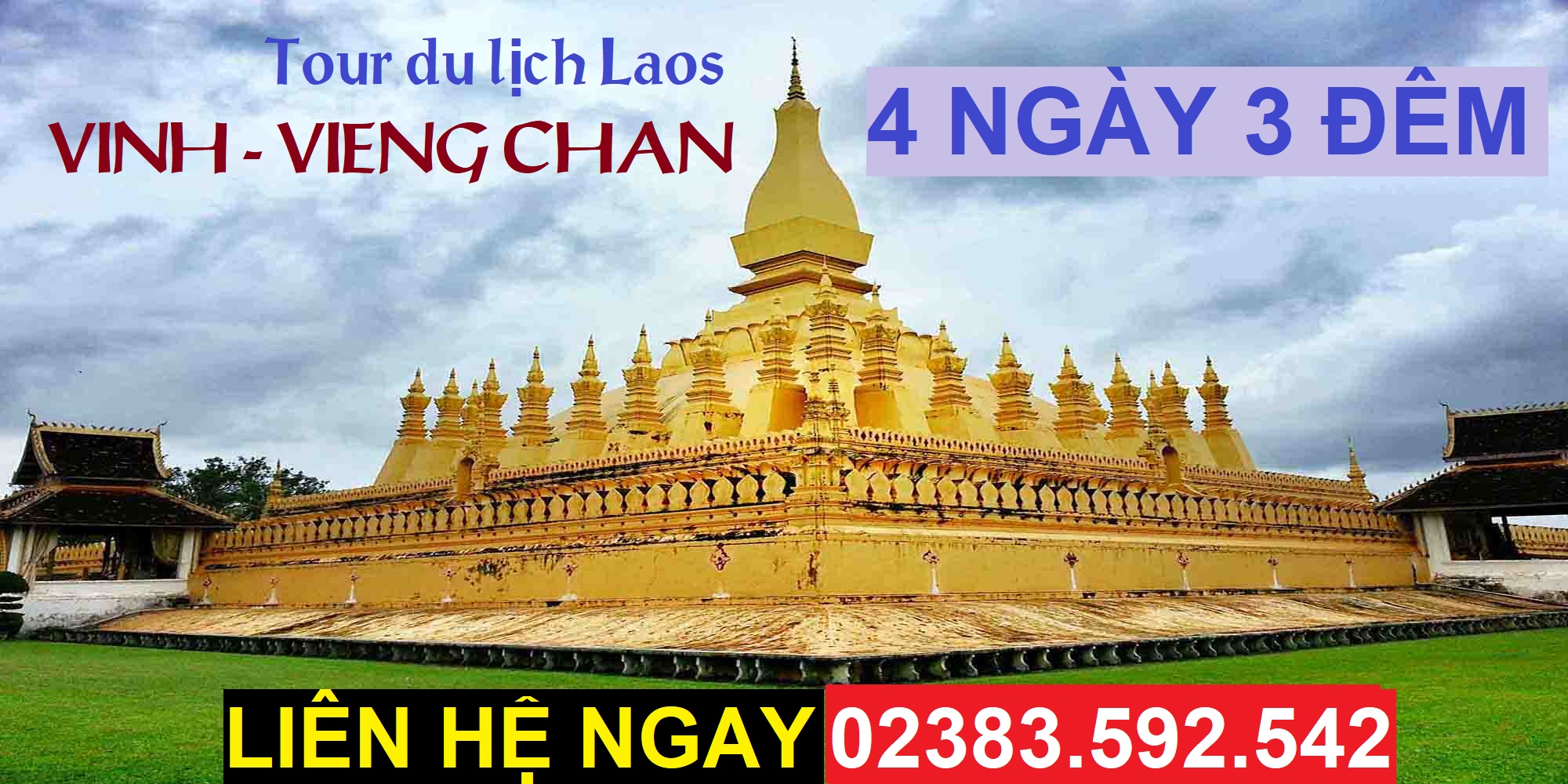 TOUR DU LỊCH VINH - VIÊNG CHĂN - PAKSAN - THAKKEK